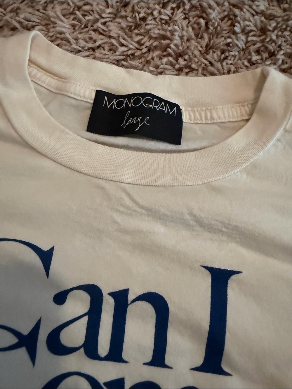 Graphic tee - crème